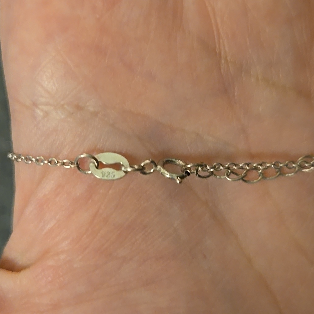 925 sterling silver pinwheel necklace - Picture 4 of 4